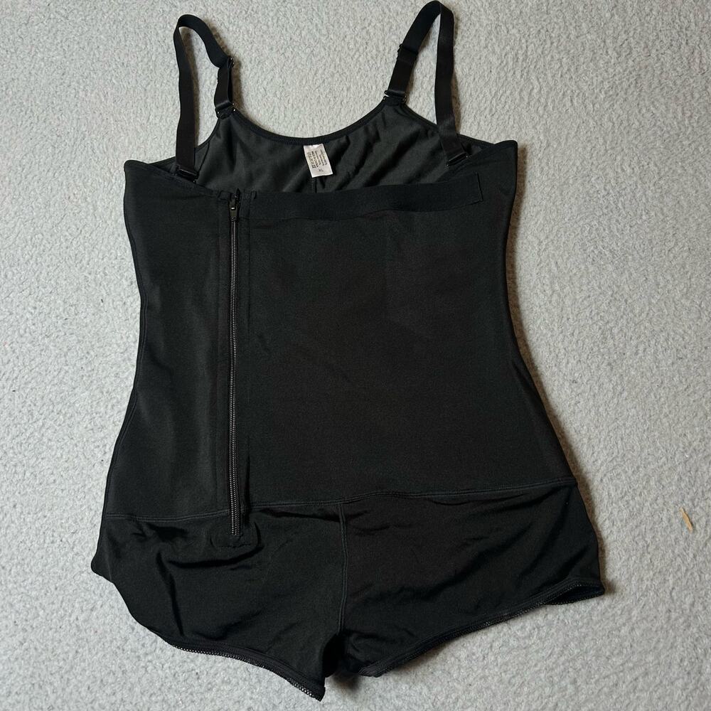 Shapewear Womens‎ XL Black Sleeveless Seamless One Piece Shapewear NEW